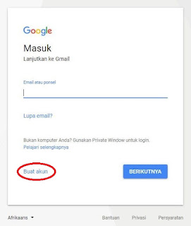 cara mendaftar gmail