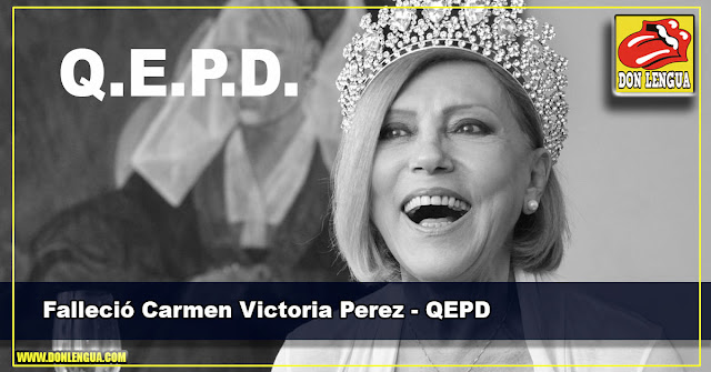 Falleció la animadora Carmen Victoria Perez