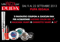 Logo ''Tutte pazze per Pupa'' : scarica un coupon per 1 smalto + 1 prodotto Vamp a 5€