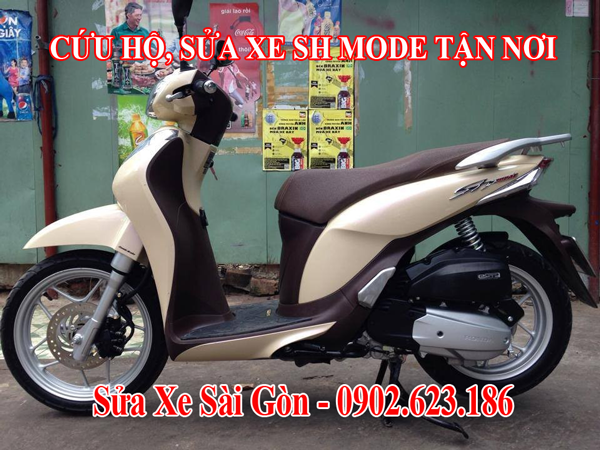 Sửa xe lưu động, cứu hộ xe máy SH Mode tận nơi tại HCM