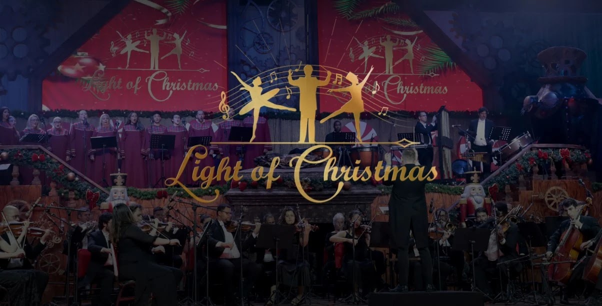 Orquestra no palco da Fantástica Fábrica de Natal