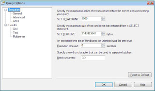 Query Options under SQL Server 2008