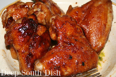 Chicken Wings with a Hoisin Honey Chili Sauce Marinade