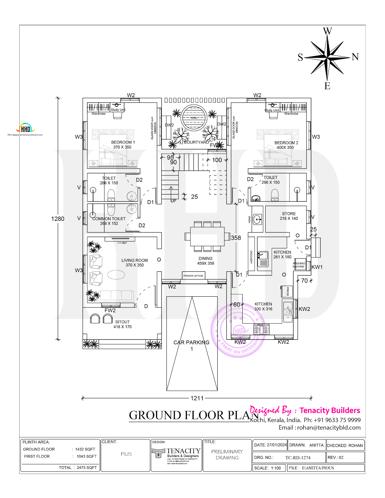 Ground Floor Plan - Architectural Drawing