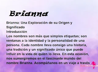 significado del nombre Brianna