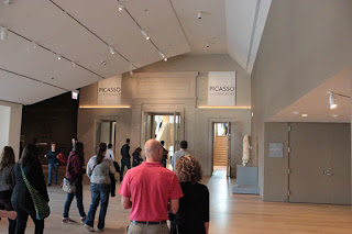 Photograph of the main entrance into The Picasso Effect exhibit