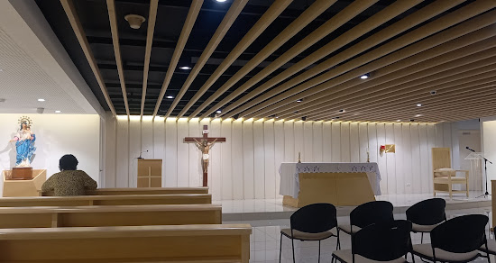 Simple altar of SM Makati Chapel