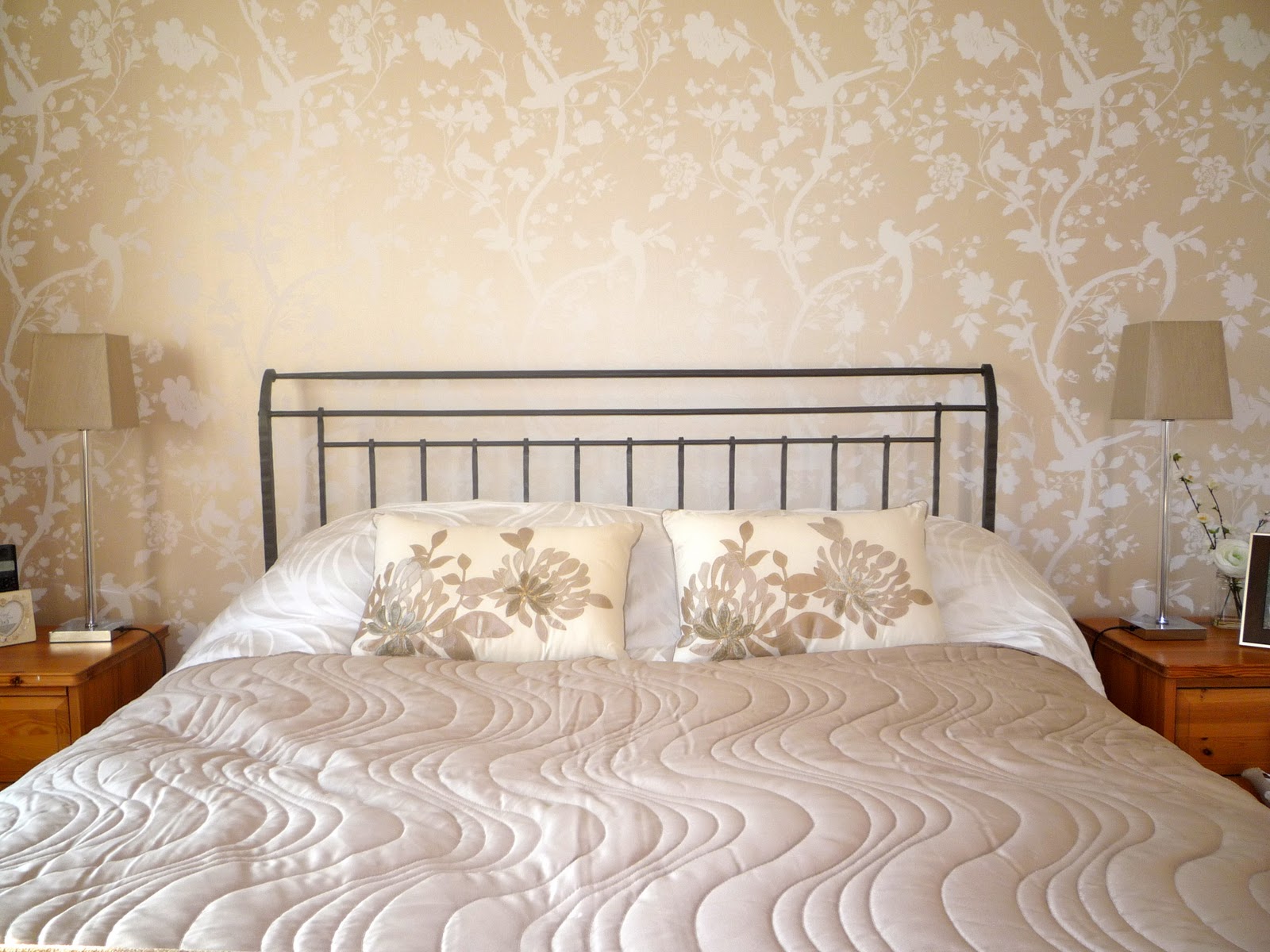 Wallpaper and bedlinen from Laura Ashley