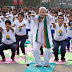 PM Narendra Modi leads Yoga day celebration with thousands of people at Rajpath