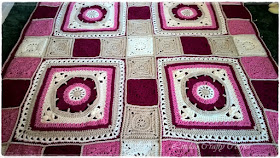 blanket crochet Afghan easy free patter CAL stash-buster 