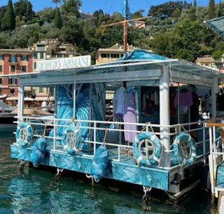 Giorgio Armani floating boutique Portofino Italy