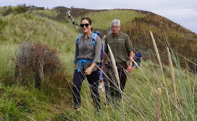 Crown Princess Mary attended the inauguration of the Skudestien hiking trail in Tornby Klitplantage
