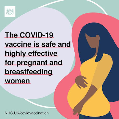 COVID vaccination is safe for you - image of a pregnant lady