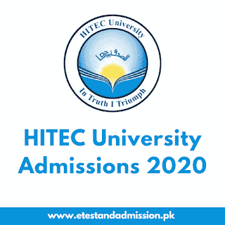 hitec university admissions 2020