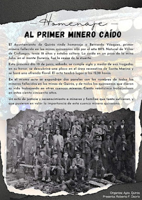 Minero, mina, Quirós, fallecido