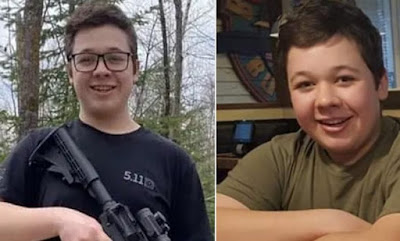 tRUMP's Creation: Kyle Rittenhouse - Too Young to Vote. Not Too Young to Have His Mom Drive Him to A BLM Protest March With an Assault Rifle... Strange Boy...