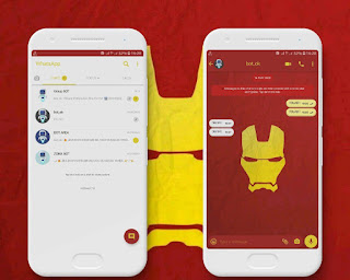 Iron Man Gold Theme For YOWhatsApp & Fouad WhatsApp