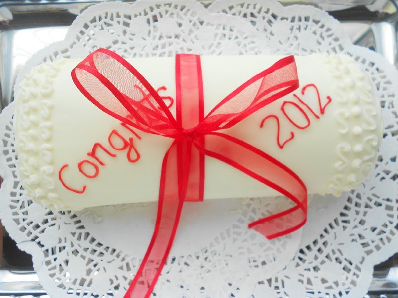 Jelly Roll Diploma Cake