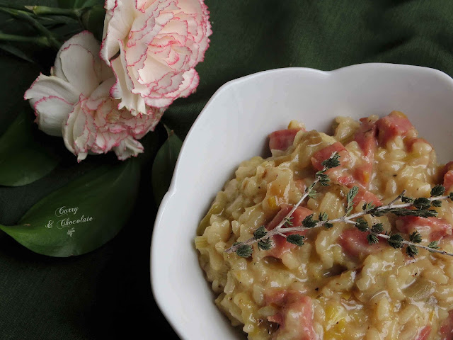 Risotto de berenjena y chorizo criollo – Risotto with eggplant and chorizo criollo  