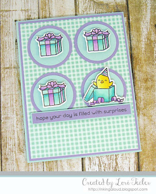 Filled with Surprises card-designed by Lori Tecler/Inking Aloud-stamps from Lawn Fawn