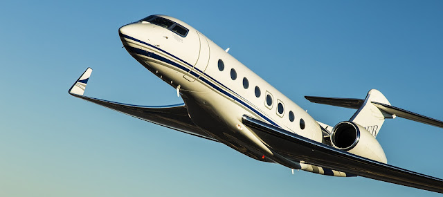 Front Angle of Gulstream G650ER