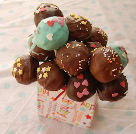 Cake Pops de fresa