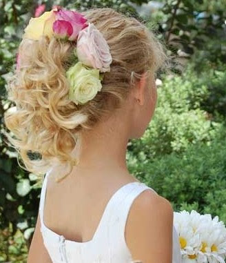 Pictures flower girl wedding hairstyles