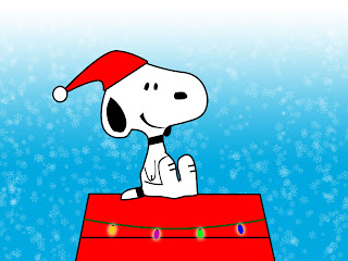 Free Snoopy Christmas Background