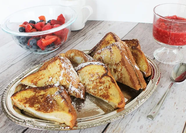 Stuffed French Toast with Raspberry Sauce