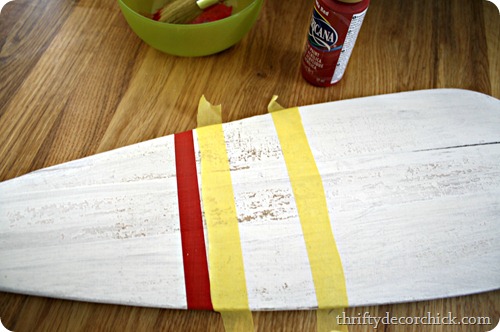 nautical stripes boat oar