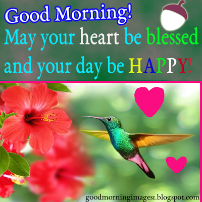 Good morning!  May your heart be blessed and day be happy!