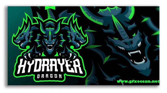  Hydra Dragon Mascot Logo by dadangsudarno