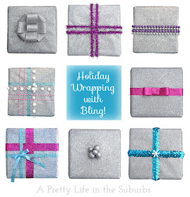 Holiday Gift Wrapping with Bling