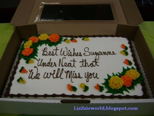 We Will Miss You Cakes. that “We will miss you”.