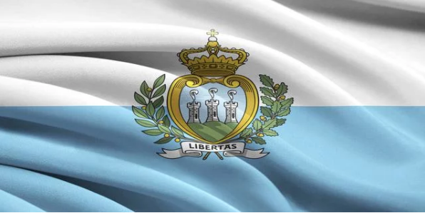 La bandera de San Marino