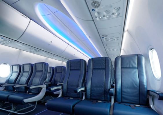 Boeing 737 MAX 7 cabin interior