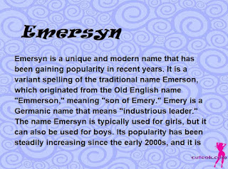 meaning of the name "Emersyn"