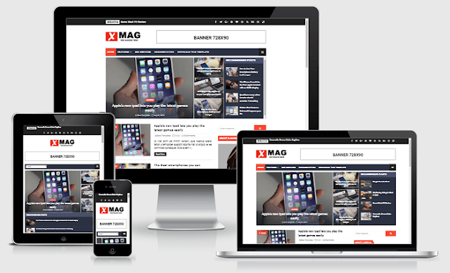 X-Mag Responsive Blog & Magazine Blogger Template Free Download
