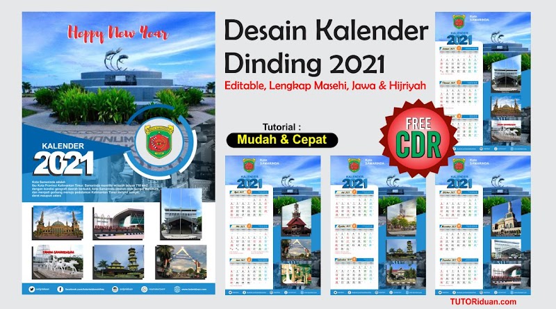 52+ Desain Kalender Dinding 2021 Dengan Coreldraw, Inspirasi Terbaru Untuk Anda