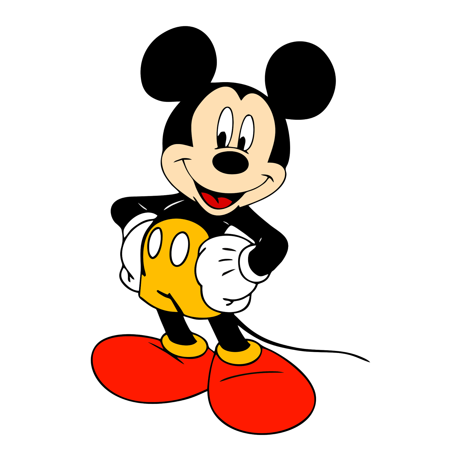 Download Vektor Mickey Mouse HD Format PNG Situsnya Belajar Desain