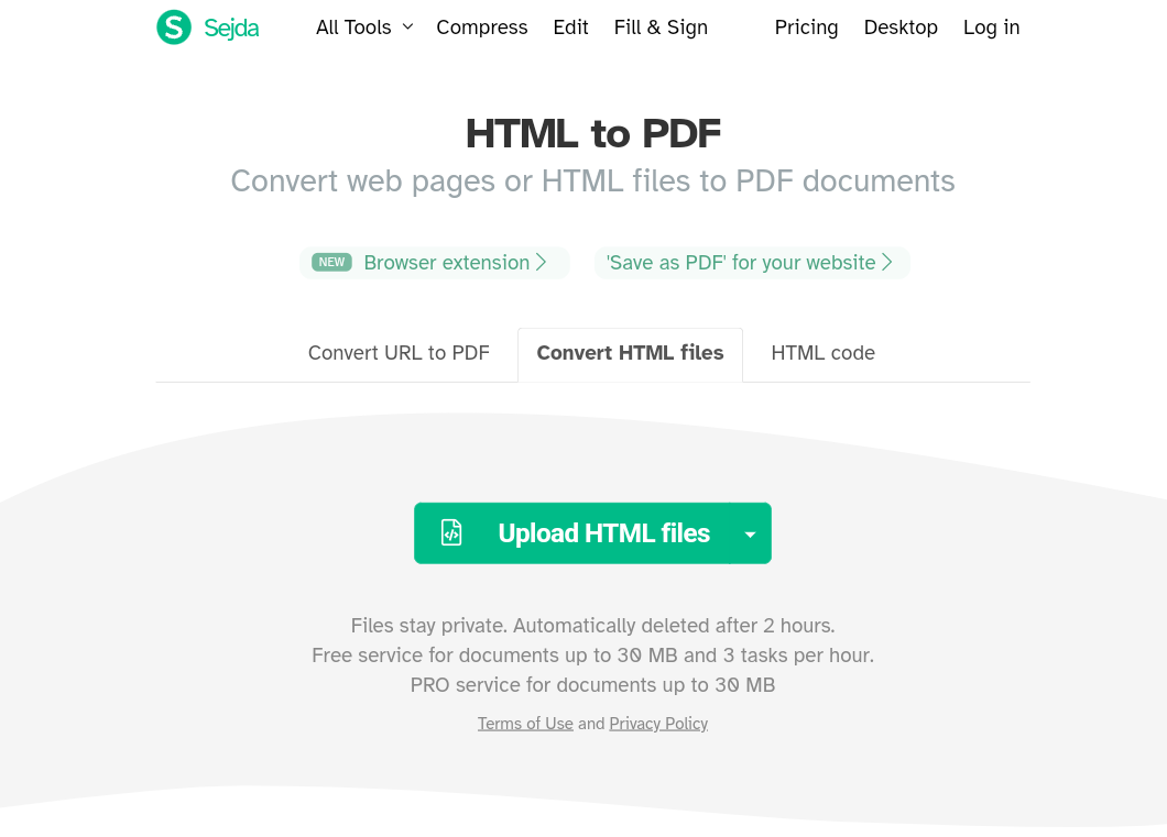 HTML to PDF Web to PDF Converter - Html to