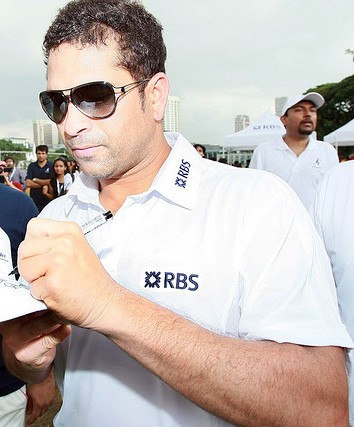 Sachin Tendulkar with shades