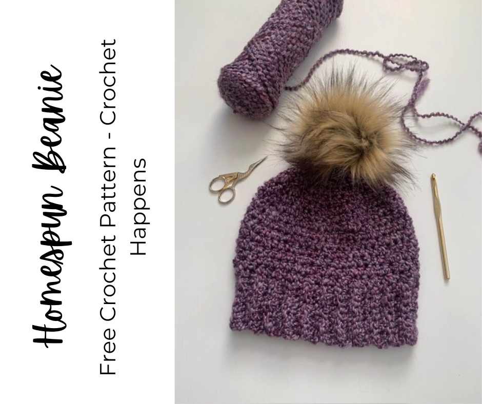 Homespun Beanie - Free Crochet Pattern