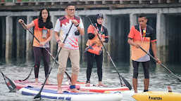 "D'rajash Beach Pesawaran" Kabupaten Pesawaran menjadi tuan rumah kejuaraan Stand Up Paddle (SUP) Indonesia