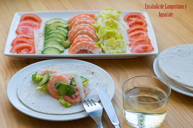 Ensalada de Langostinos y Aguacates / Eva en pruebas