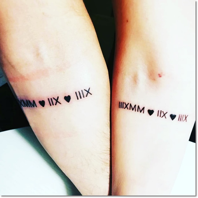 Small Tattoo tips for Couples with meaning