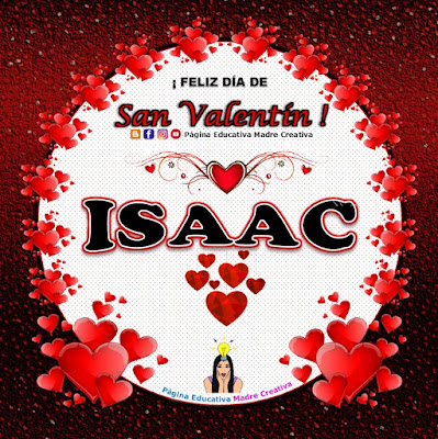 Feliz Día de San Valentín - Nombre Isaac