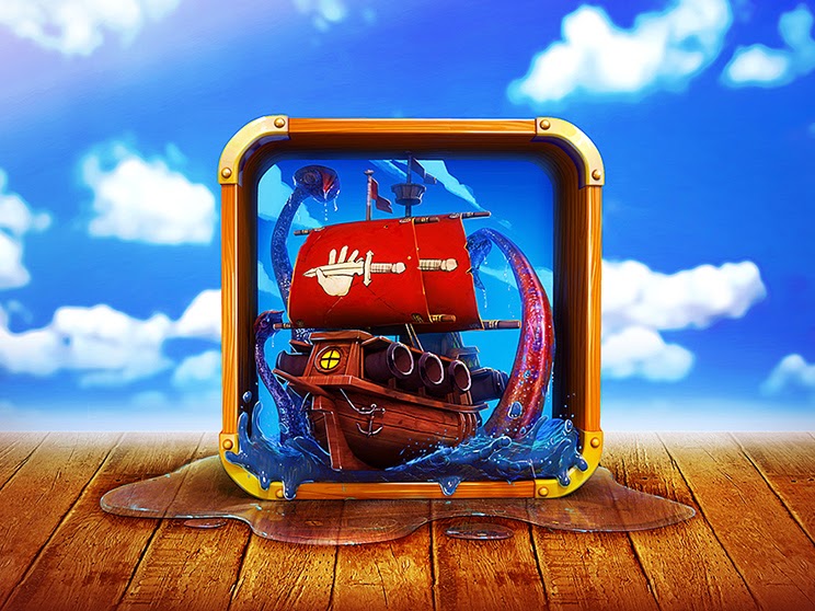 Pirates Design with Illustrator and Adobe PSD