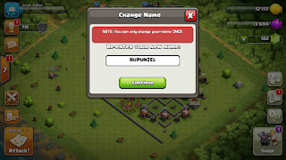 how to change clash of clan id name in bangla