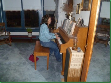 playing piano